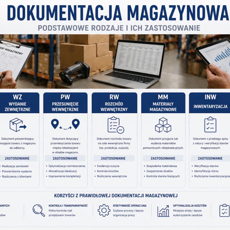 Dokumentacja magazynowa – podstawowe rodzaje i ich zastosowanie