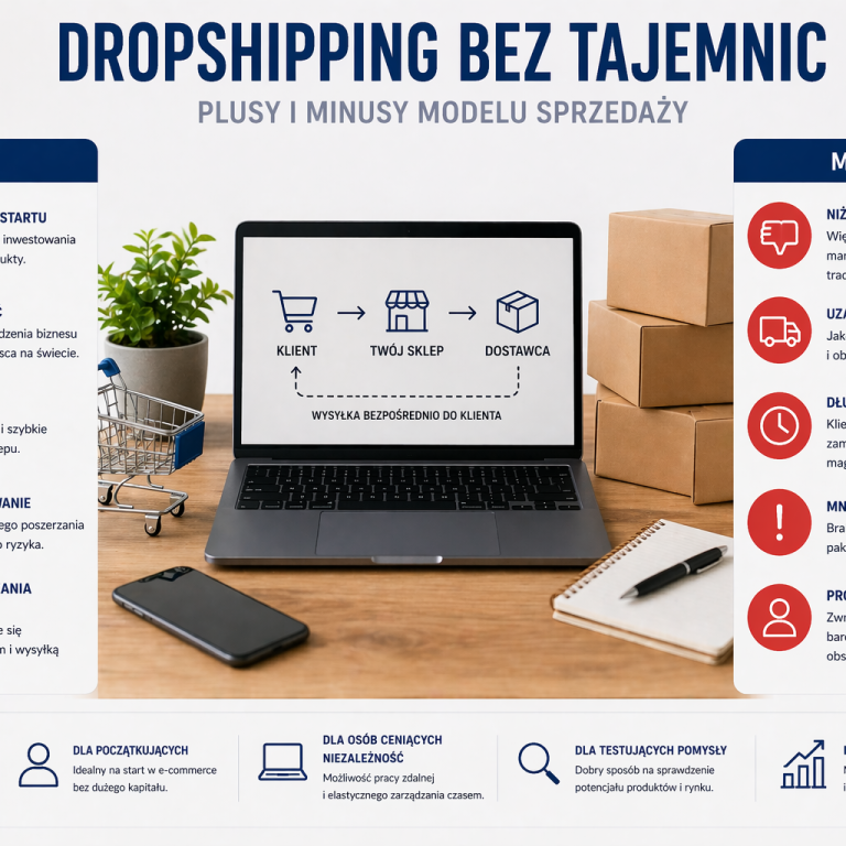 Dropshipping bez tajemnic – plusy i minusy modelu sprzedaży