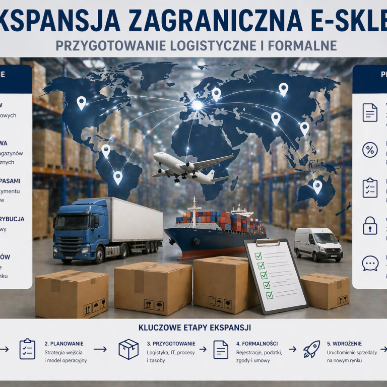 Ekspansja zagraniczna e-sklepu – przygotowanie logistyczne i formalne