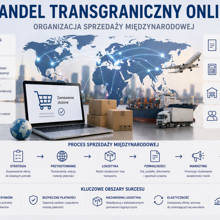 Handel transgraniczny online – organizacja sprzedaży międzynarodowej