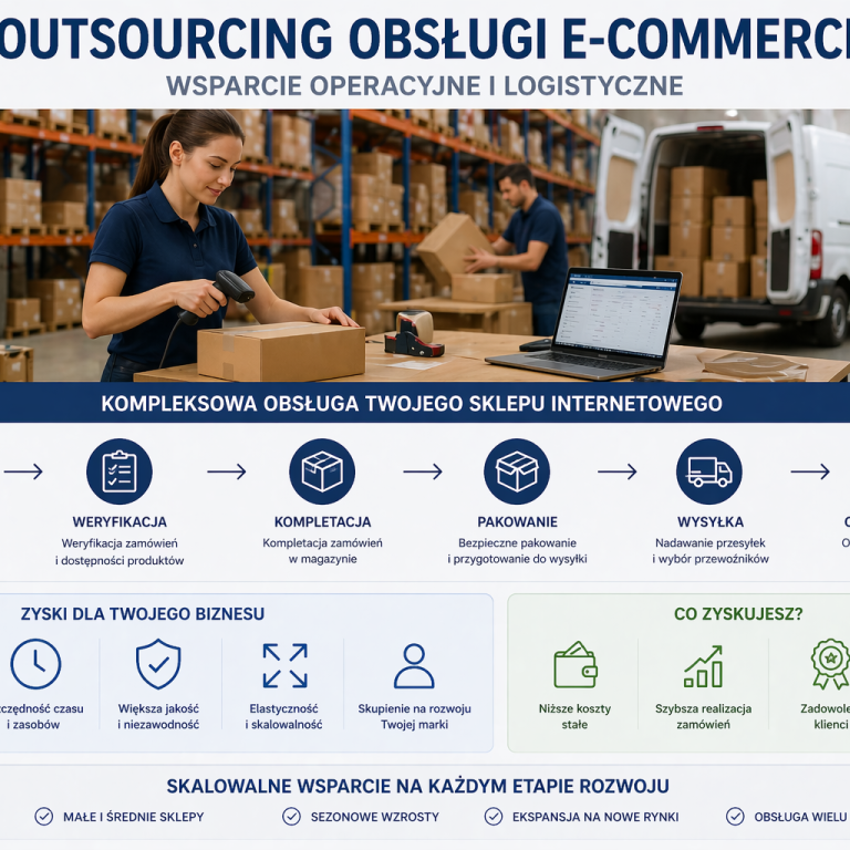 Outsourcing obsługi e-commerce – wsparcie operacyjne i logistyczne dla sklepu internetowego