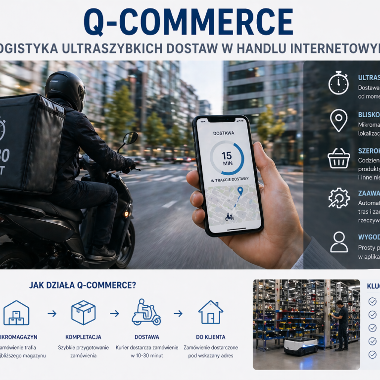Q-commerce – logistyka ultraszybkich dostaw w handlu internetowym
