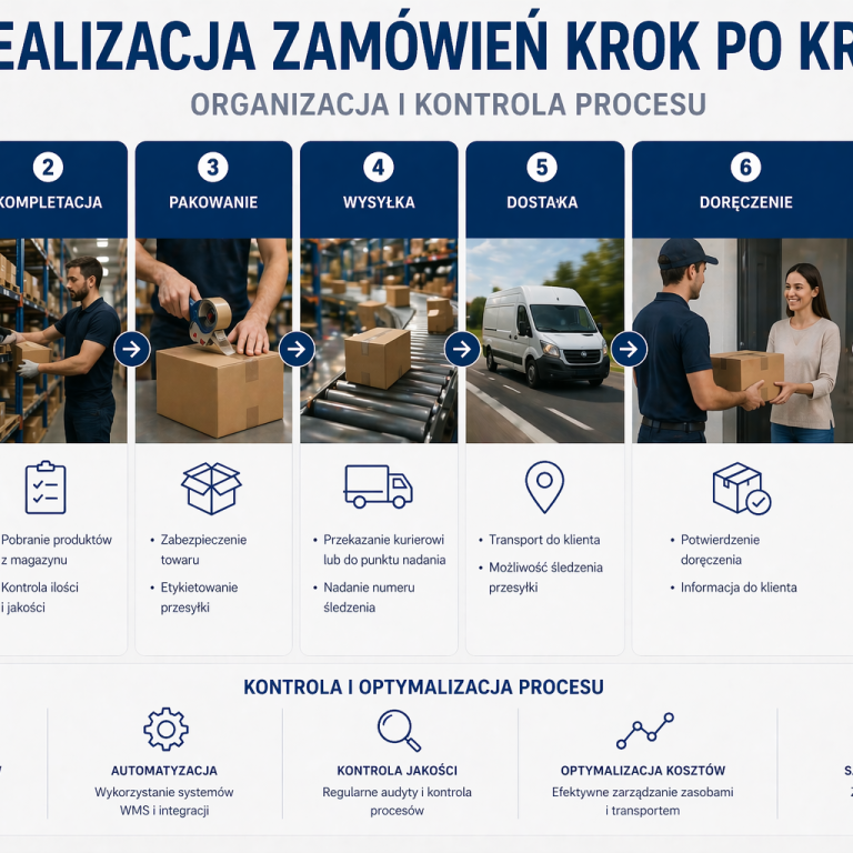 Realizacja zamówień krok po kroku – organizacja i kontrola procesu
