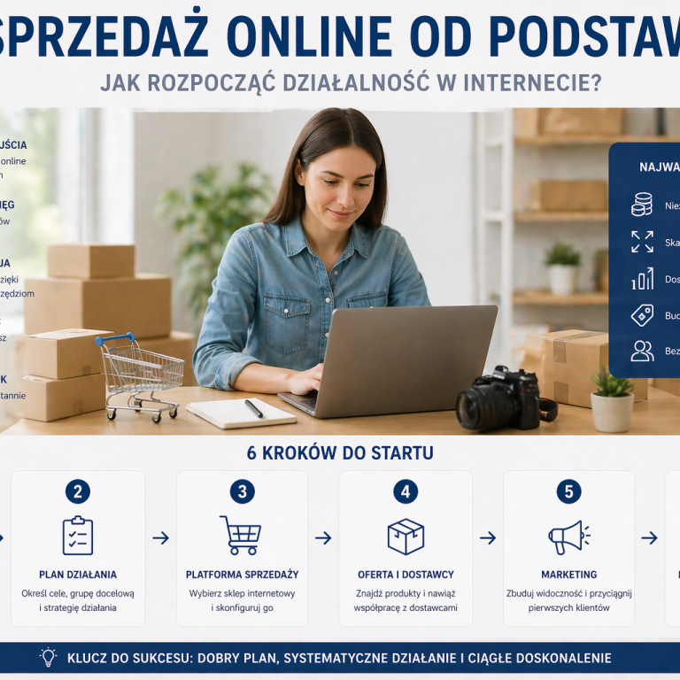 Sprzedaż online od podstaw – jak rozpocząć działalność w internecie