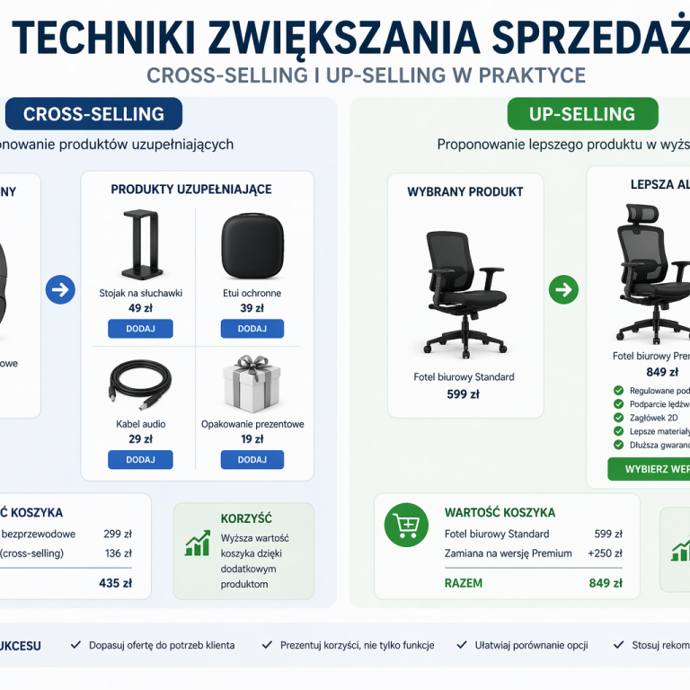 Techniki zwiększania sprzedaży – cross-selling i up-selling w praktyce