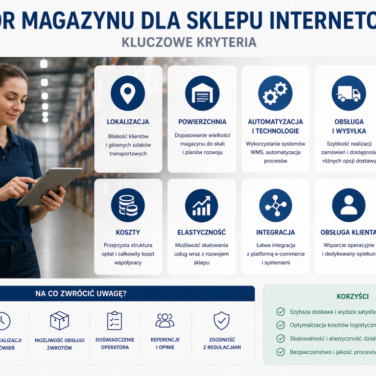 Wybór magazynu dla sklepu internetowego – kluczowe kryteria
