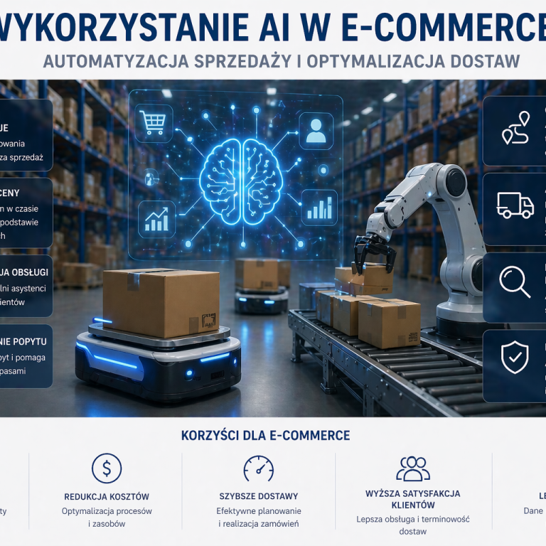 Wykorzystanie AI w e-commerce – automatyzacja sprzedaży i optymalizacja dostaw